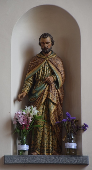 Statue de saint Joseph dans l'église de Belgrade