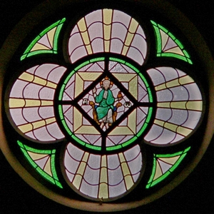 vitrail du choeur de l'église de Belgrade